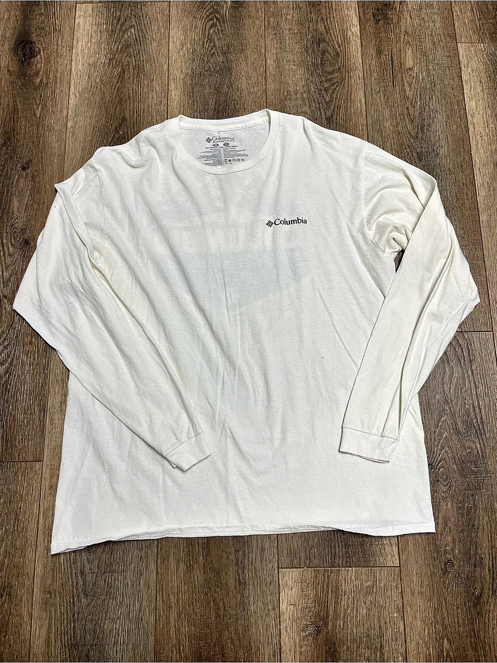 Columbia Sportswear Long Sleeve Mountain Graphic Tee White XL